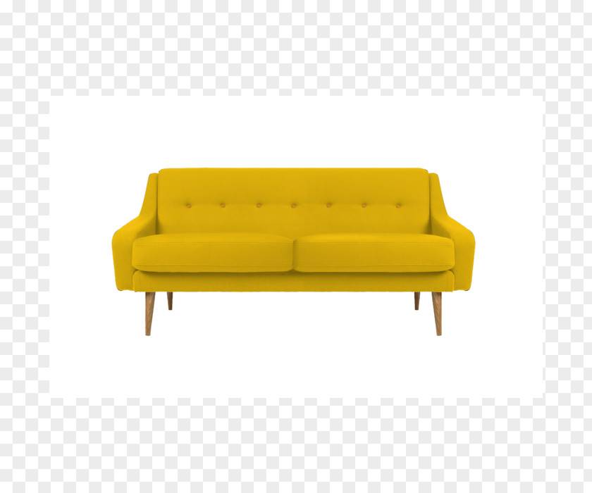 Yellow Sofa Couch Divan Furniture Bed Loveseat PNG