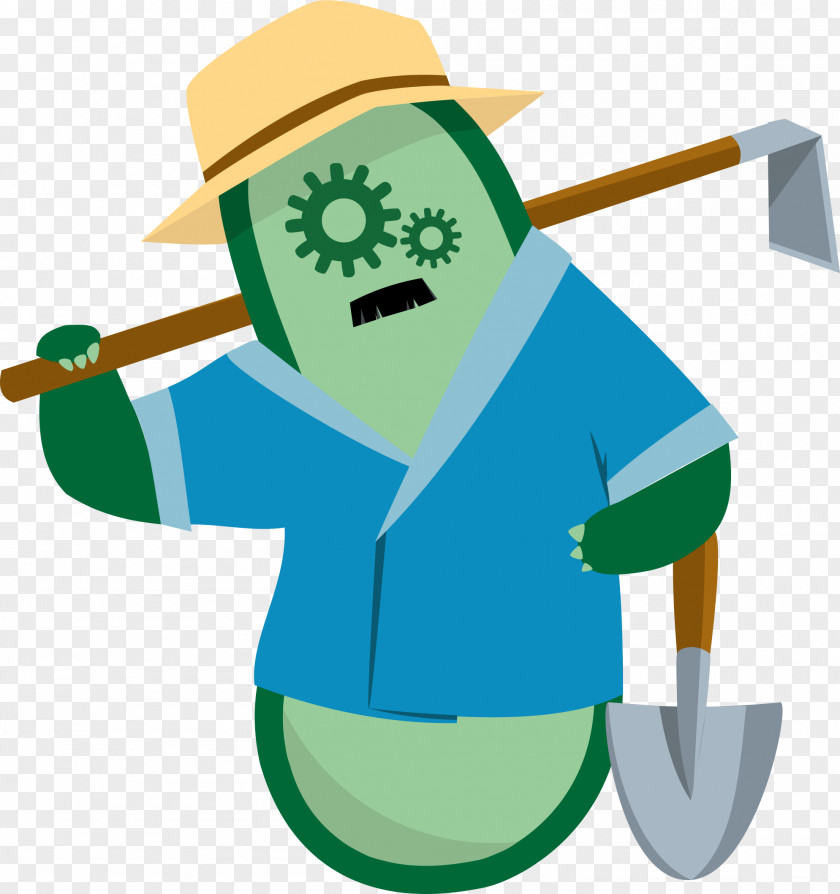 Beggar Bacteria Character Clip Art PNG