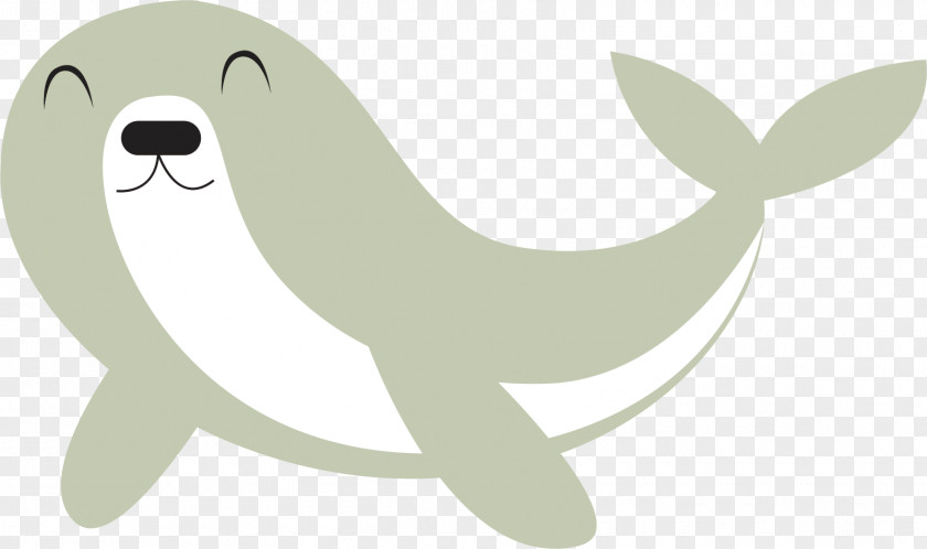 Hand Painted Dolphin Vector Dog Illustration PNG