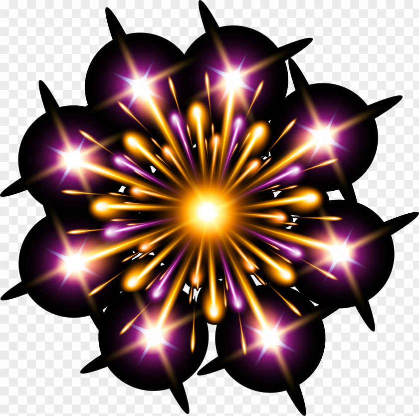 Purple Dream Fireworks Color PNG