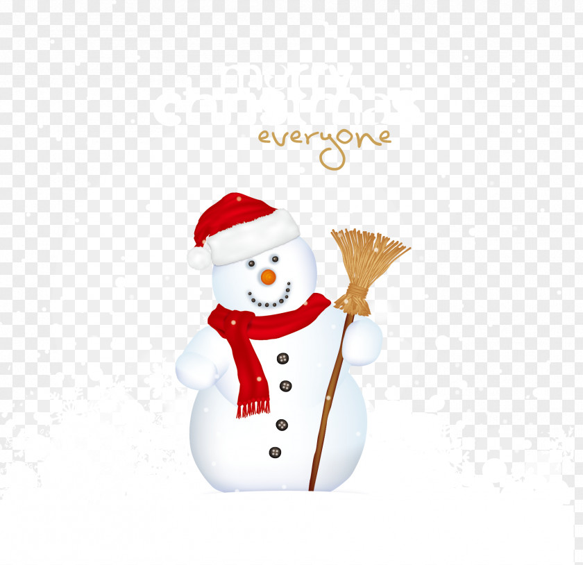 Vector Snowman Christmas Santa Claus Clip Art PNG