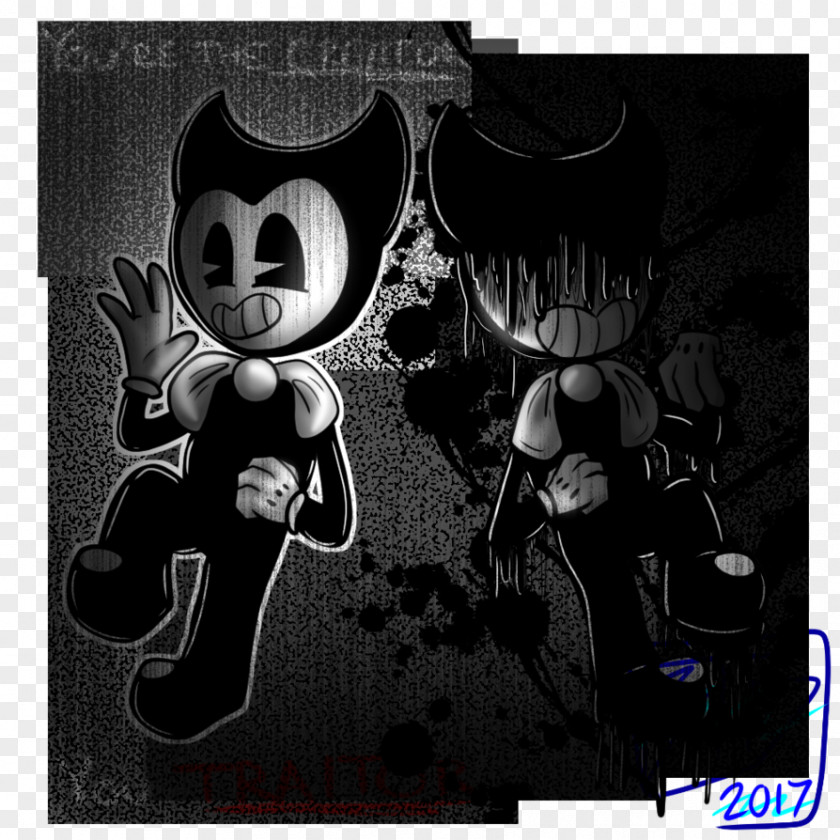 Blue Ink Bendy And The Machine Comics Cartoon Animated Film Comic Book PNG