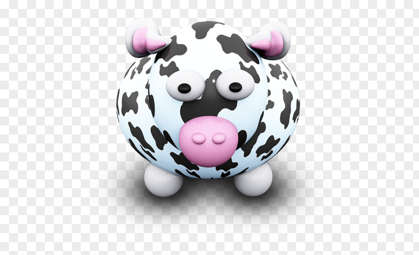 CowBlackSpots Pink Piggy Bank Stuffed Toy Pig Like Mammal Snout PNG