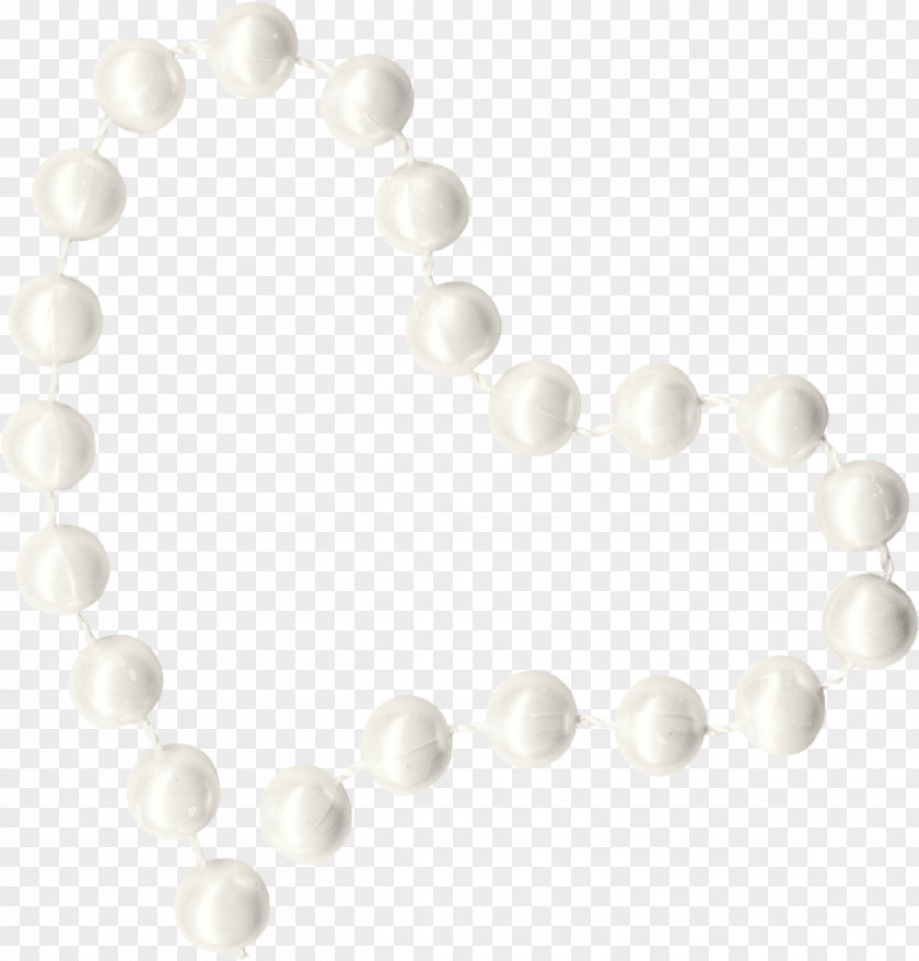 Pearl Bead Ping Necklace PNG