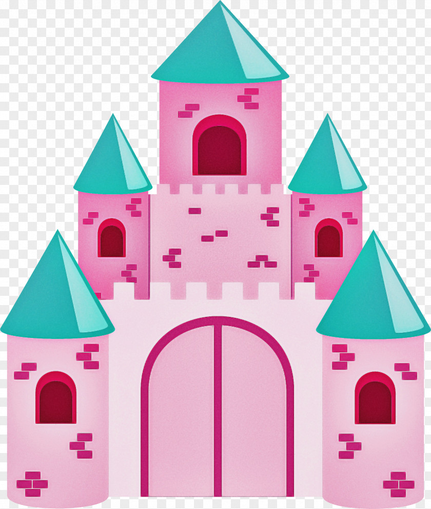 Pink Playhouse Castle Play House PNG