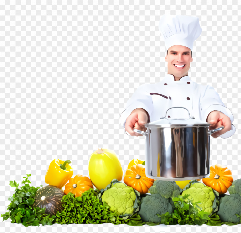 Vegetarian Food Cookware And Bakeware Cook Chef Stock Pot Chief Kitchen Appliance PNG