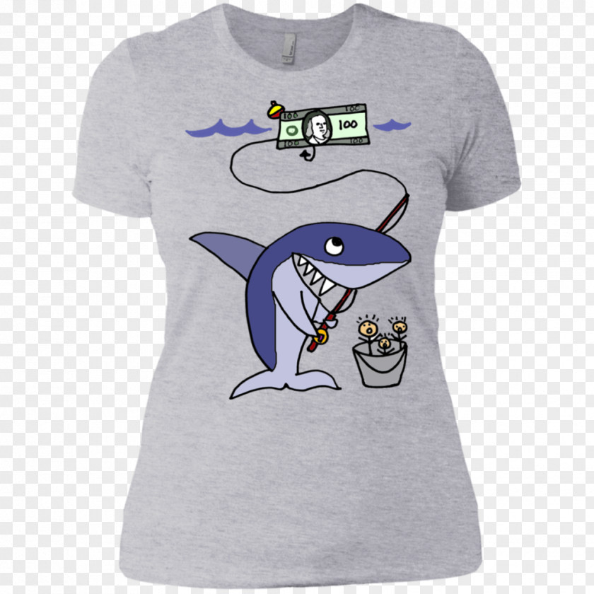 Funny Shark Long-sleeved T-shirt Hoodie PNG