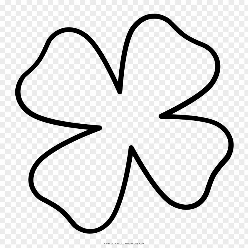 Helloweem Four-leaf Clover Drawing Coloring Book Ausmalbild PNG