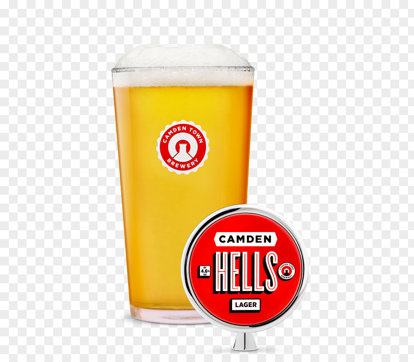 Camden Town Lager Beer Pint Glass Imperial Helles PNG