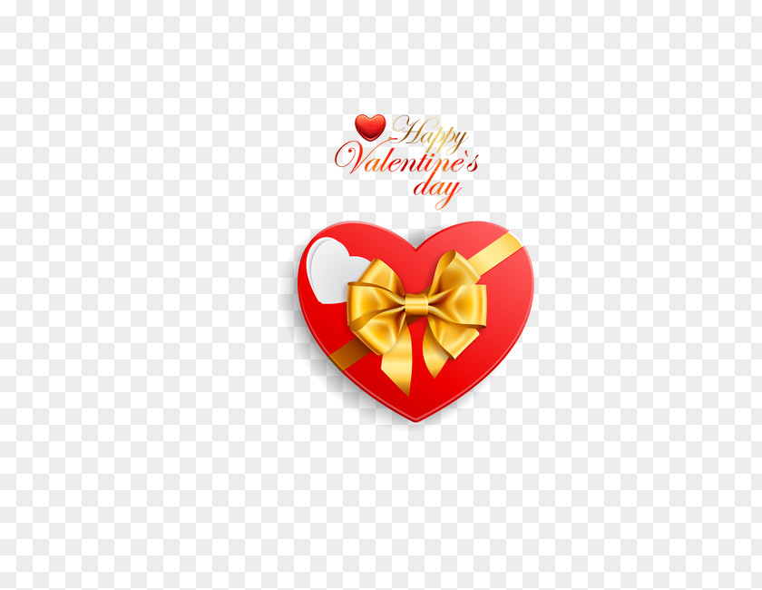 Heart Valentines Day Gift Decorative Box PNG