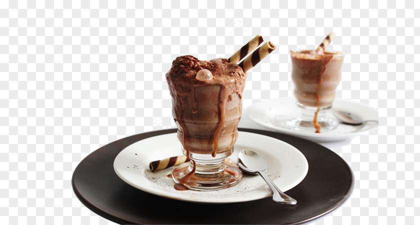 Ice Cream Sundae Chocolate Affogato Hot PNG