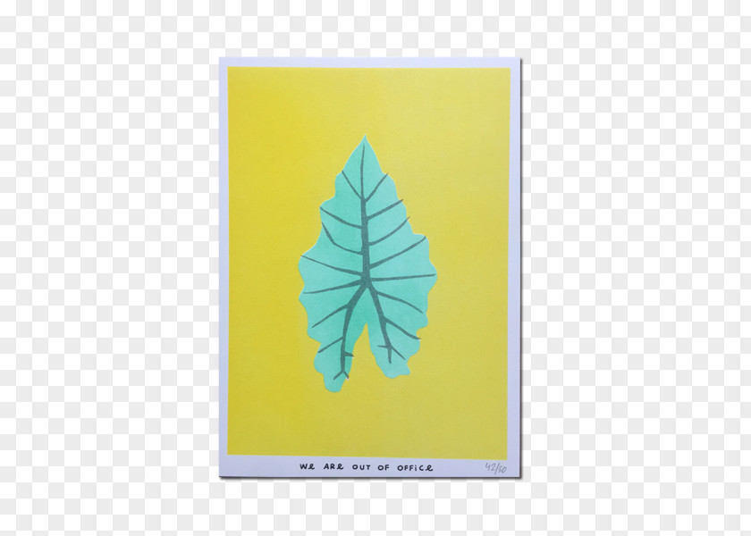 Leaf Tree Turquoise PNG