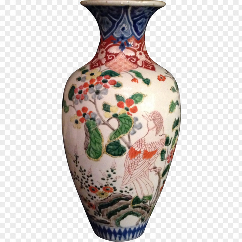 Vase Hizen Province Imari Ware Edo Period Porcelain PNG