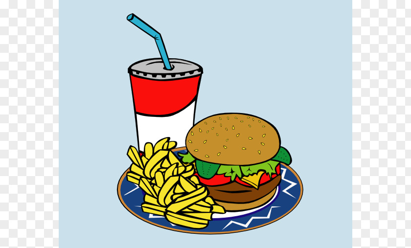 Waterslide Clipart Hamburger Milkshake French Fries Fast Food Veggie Burger PNG