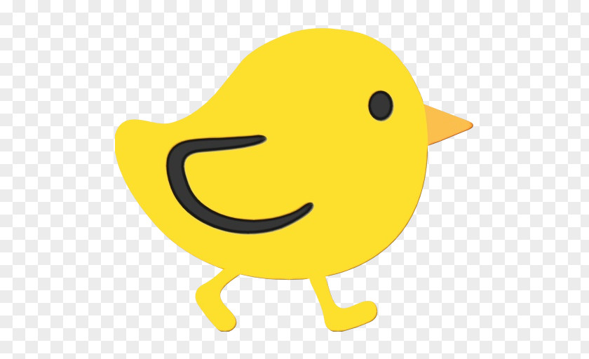 Yellow Smirk Smiley Face Background PNG