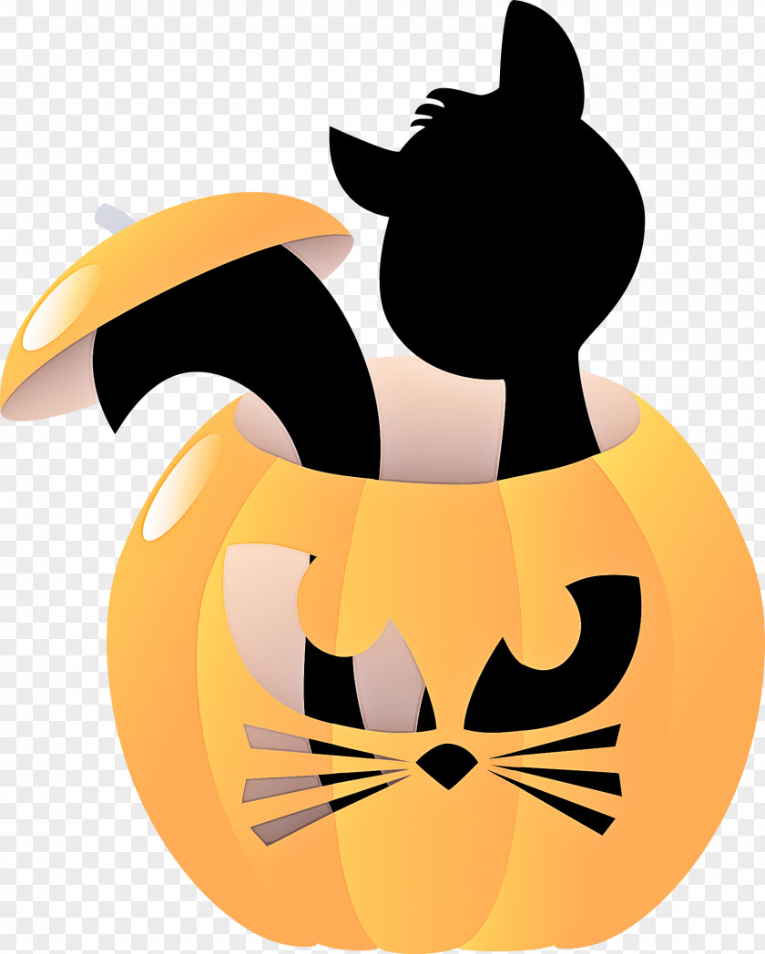 Cat Cartoon Black Yellow Small To Medium-sized Cats PNG