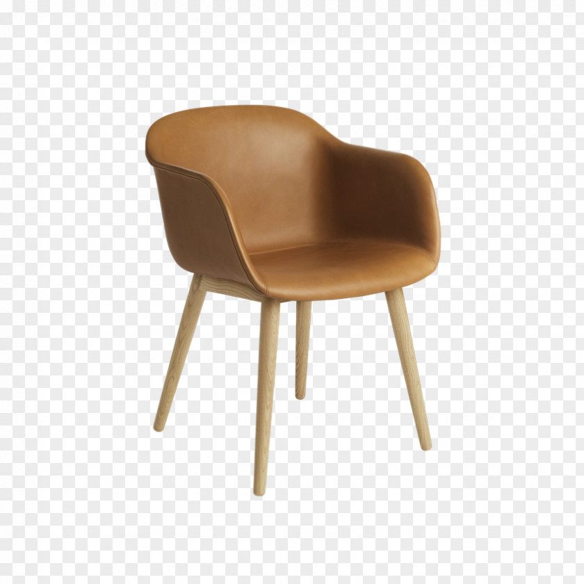 Cognac Chair Wood Fibre Muuto Fiber PNG