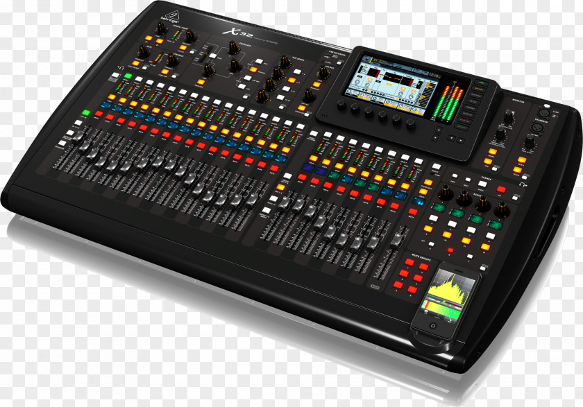 Mixer Microphone X32 Digital Mixing Console Audio Mixers Behringer PNG