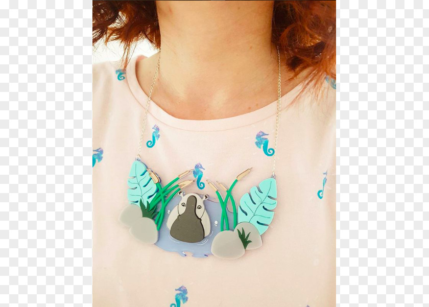 T-shirt Turquoise Necklace Sleeve PNG