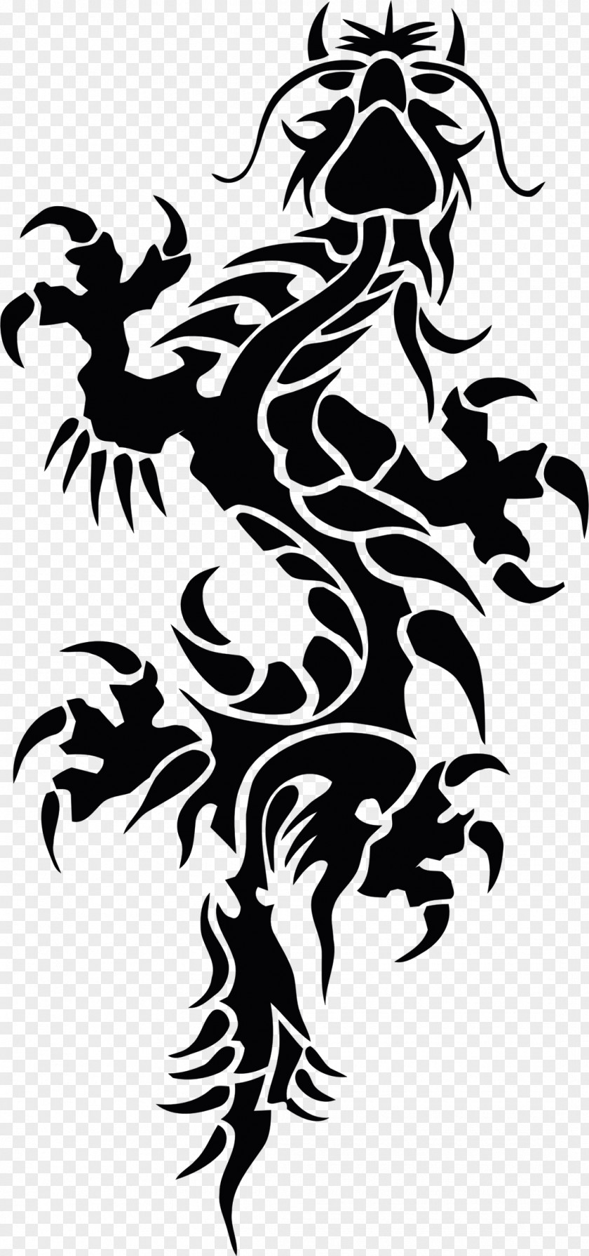 Tribal Sleeve Tattoo Chinese Dragon Japanese PNG