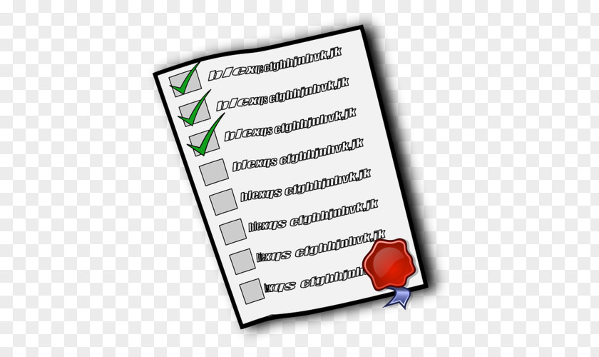 Checklist Clip Art PNG