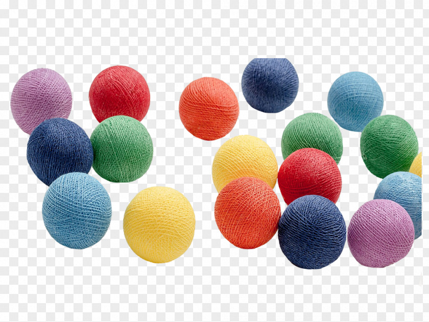 Cotton Ball Light Rainbow Balls Color PNG