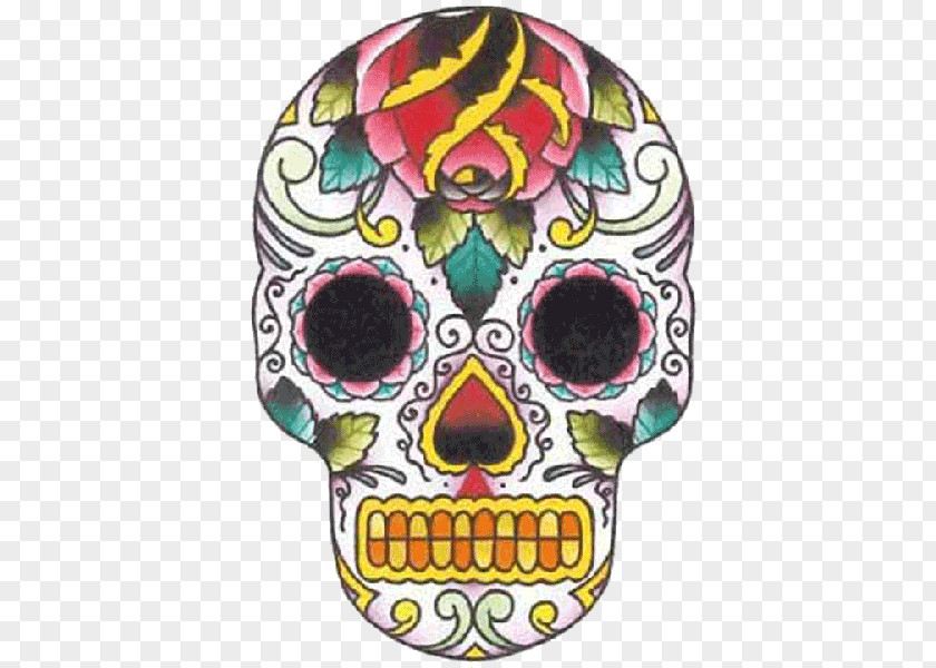 Sugar Skull Human Symbolism Calavera Tattoo Day Of The Dead PNG