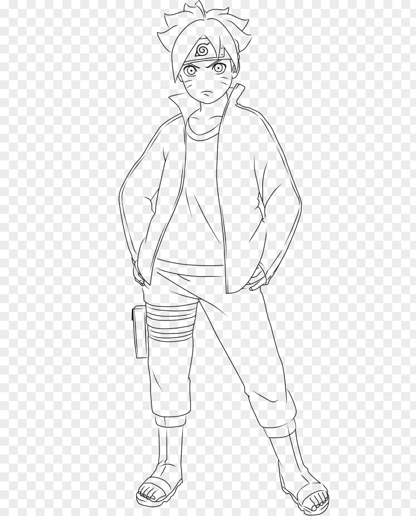 Ashura Boruto Uzumaki Sasuke Uchiha Line Art Drawing Sketch PNG