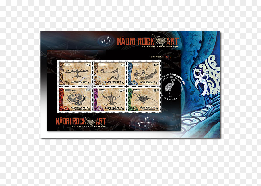 Cover Page Postage Stamps Label Matariki Printing Lithography PNG