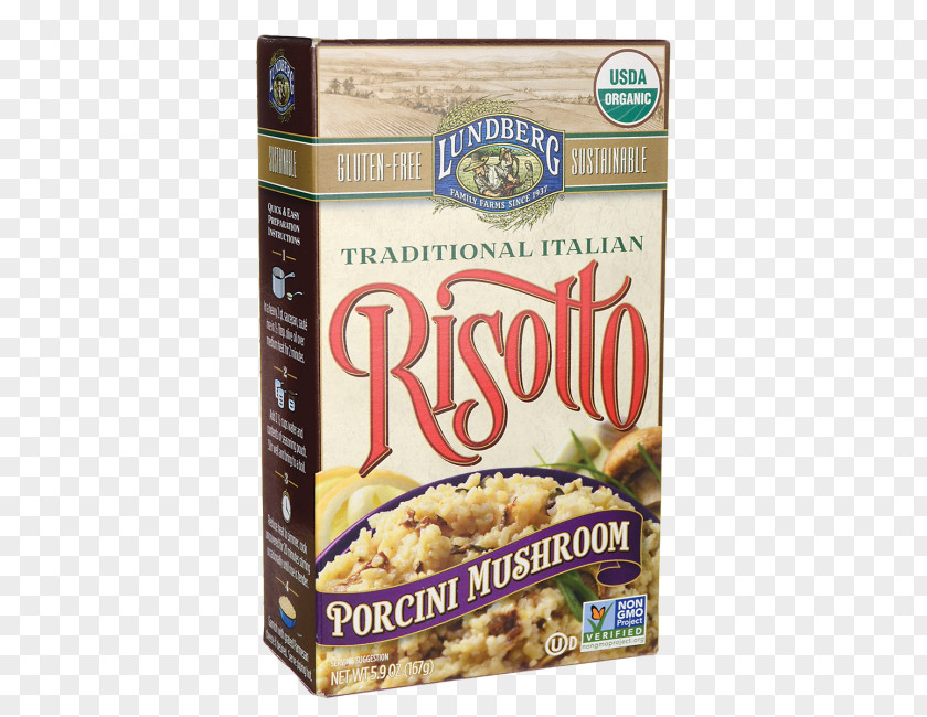 Mushroom Muesli Risotto Italian Cuisine Arborio Rice Boletus Edulis PNG