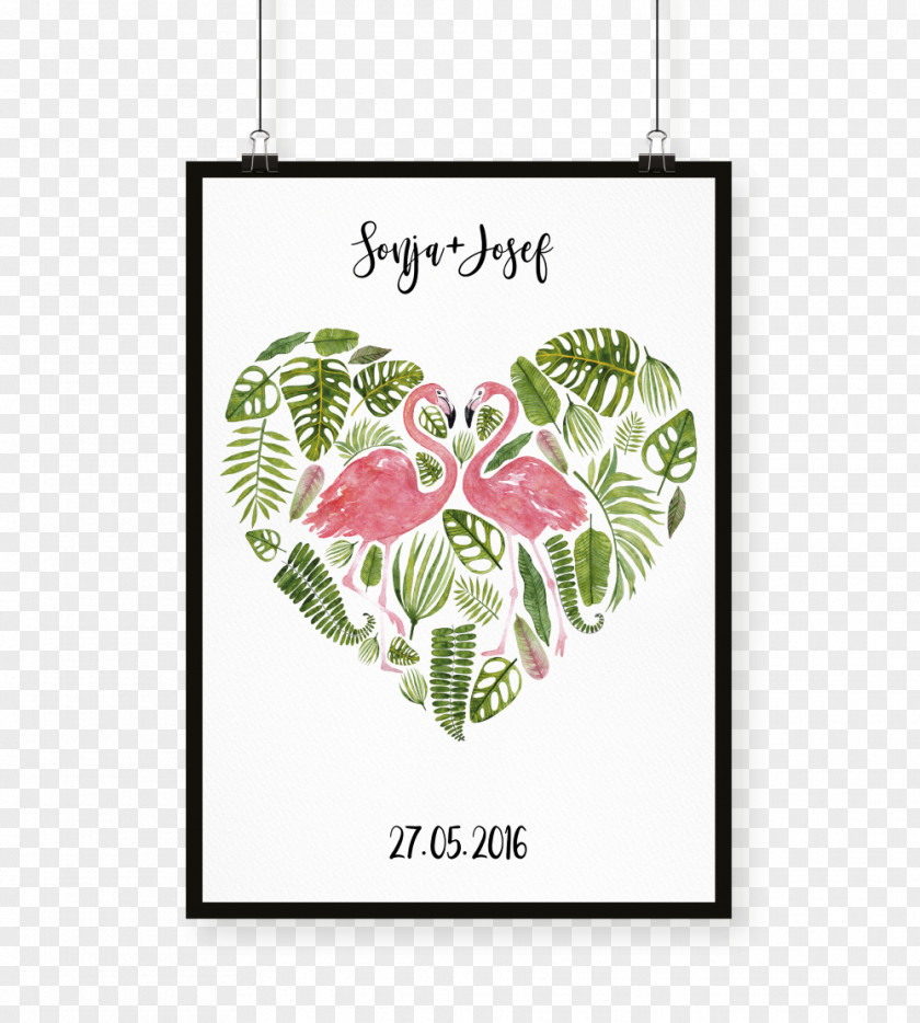 Poster Flamingo Kunstdruck Art Flamingos Love Plakat Naukowy PNG