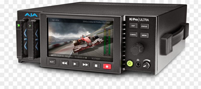 Video Recorder 4K Resolution AJA Systems, Inc. Avid DNxHD Apple ProRes Ultra-high-definition Television PNG