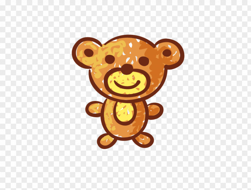 Hand-painted Bear Cartoon PNG