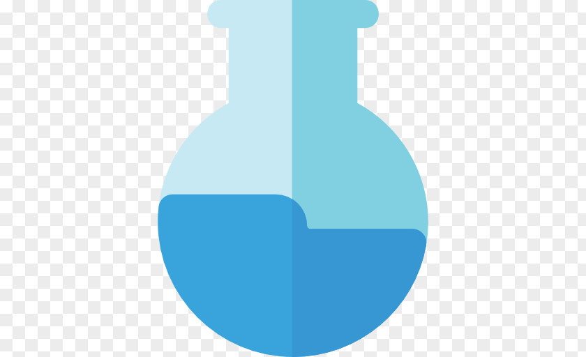 Blue Glass Bottle Laboratory Flasks PNG