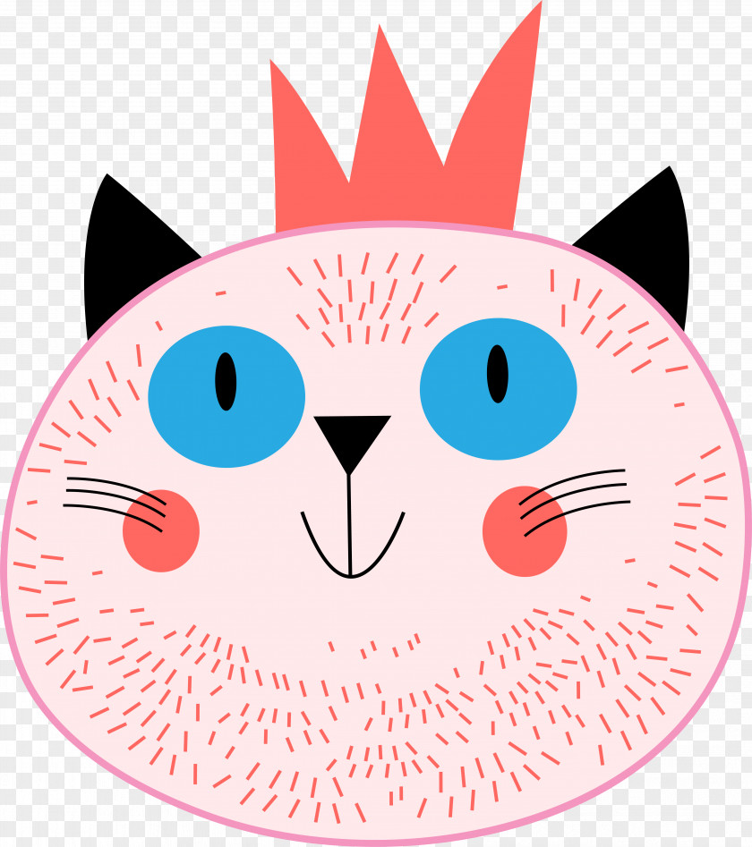 Pink Cat Sticker Drawing Cartoon PNG