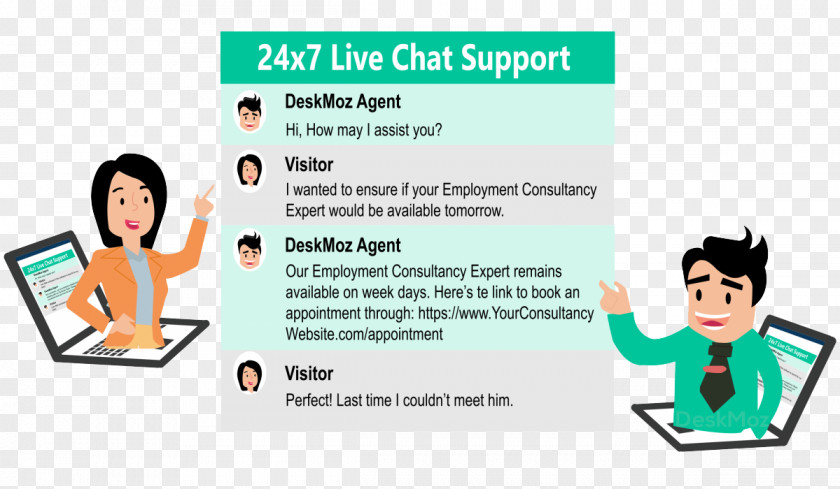 24x7 LiveChat Online Chat Customer Service Conversation PNG