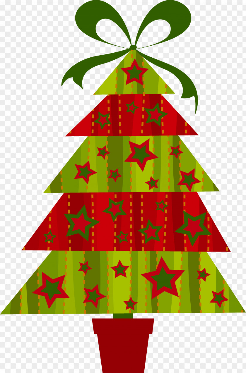Colorful Christmas Tree PNG