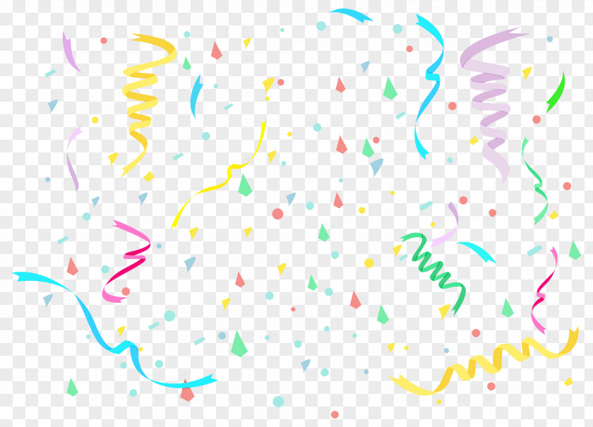 Confetti Clip Art Serpentine Streamer Party PNG