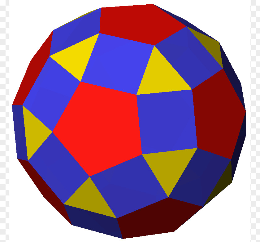 Face Polyhedron Truncated Icosahedron Rhombicosidodecahedron Archimedean Solid PNG