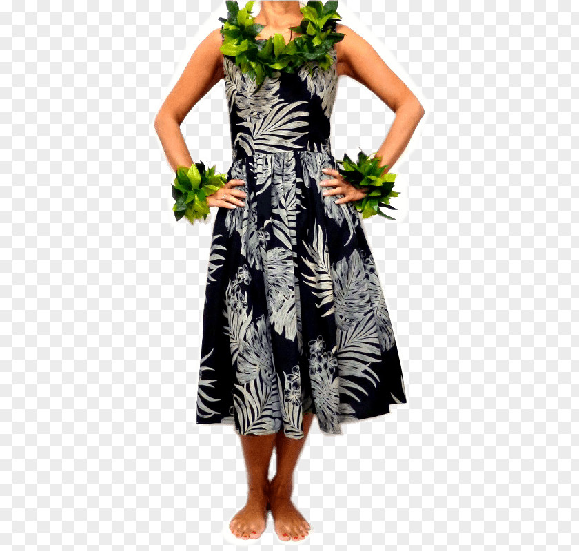 Hula Skirt Cocktail Dress Costume PNG