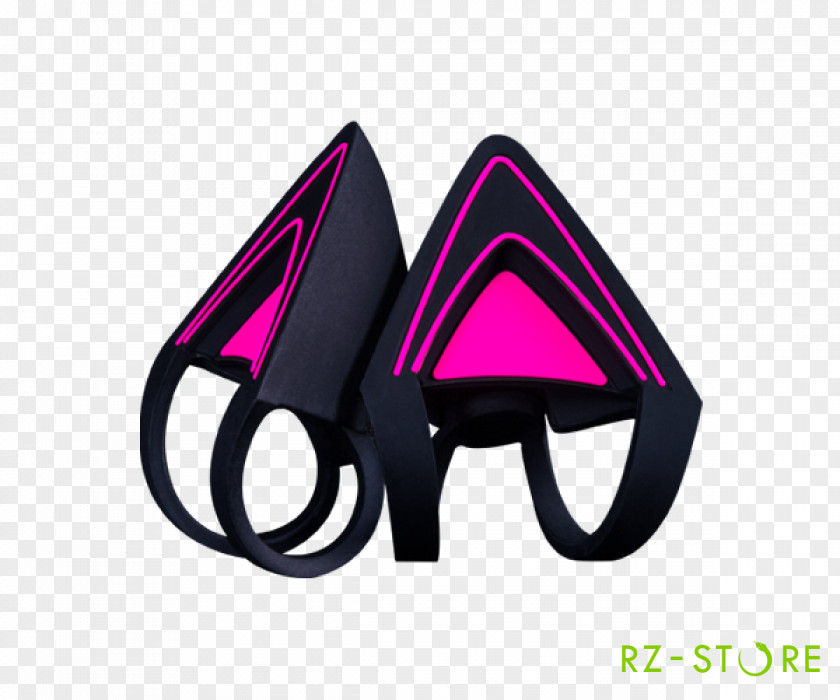 Kitty Ears For Razer KrakenQuartz Edition Cat HeadsetHeadphones Inc. Headphones PNG