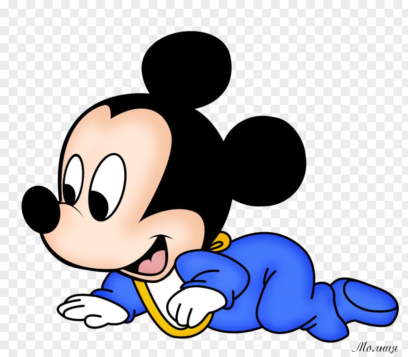 Mickey Mouse Minnie Goofy Infant Clip Art PNG