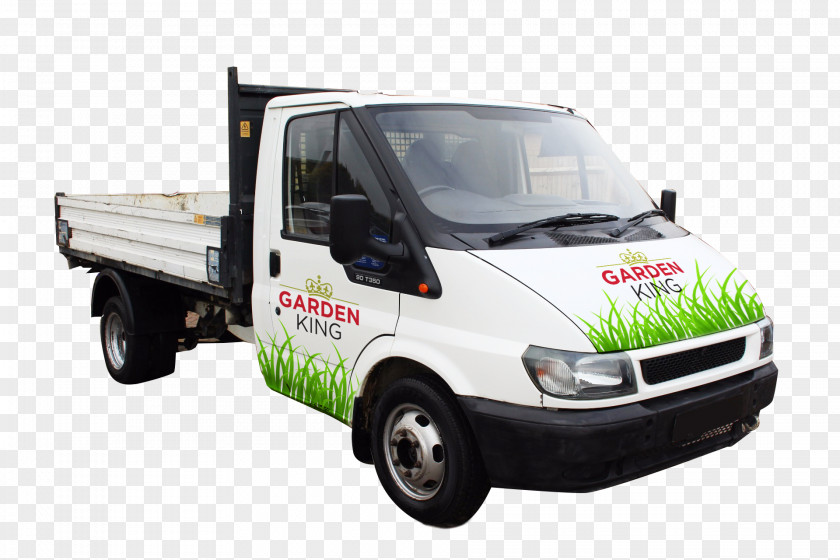 Gardening Service Car Compact Van Transport PNG