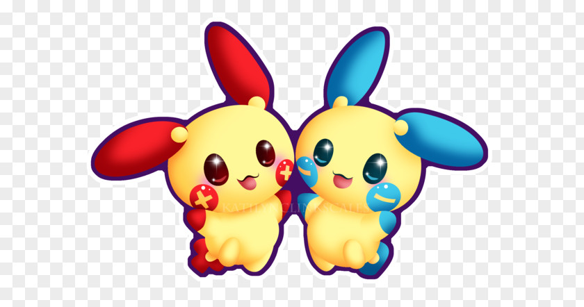 Positiv And Negativ Pikachu Pokémon Kavaii Drawing PNG