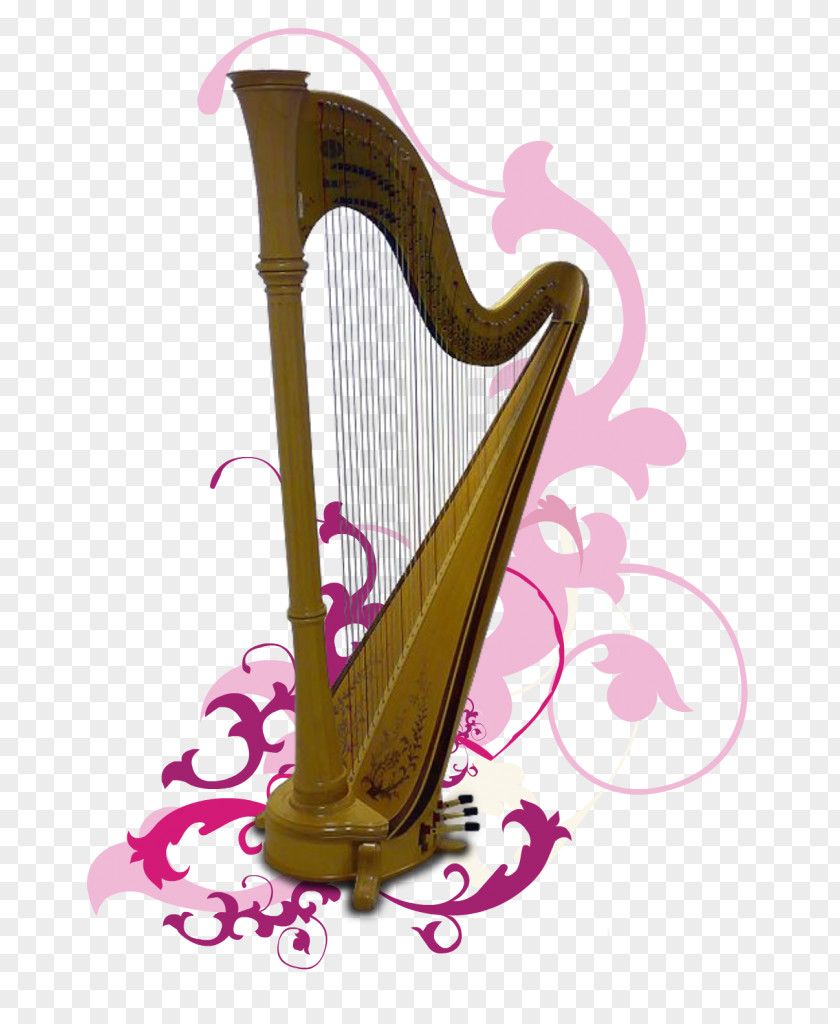 Harp Celtic Konghou Product Design PNG