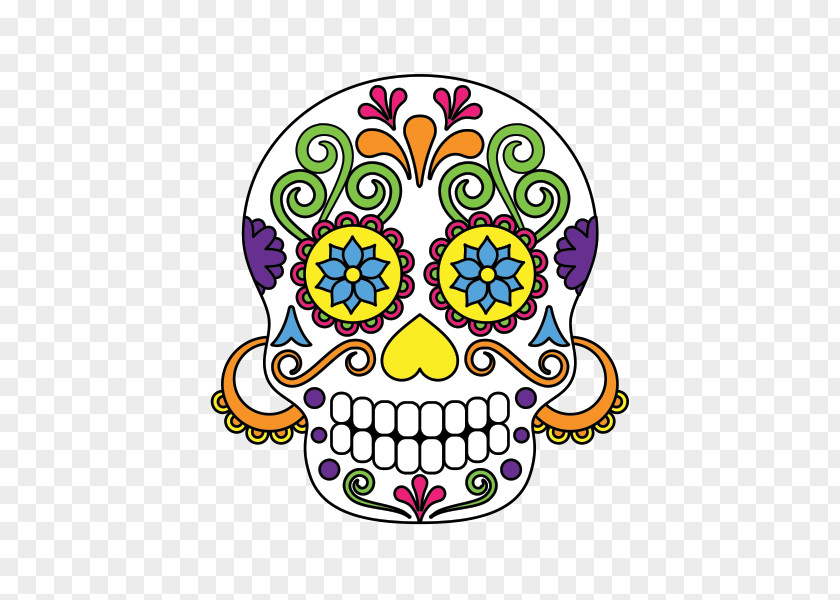 Skull Calavera Drawing PNG