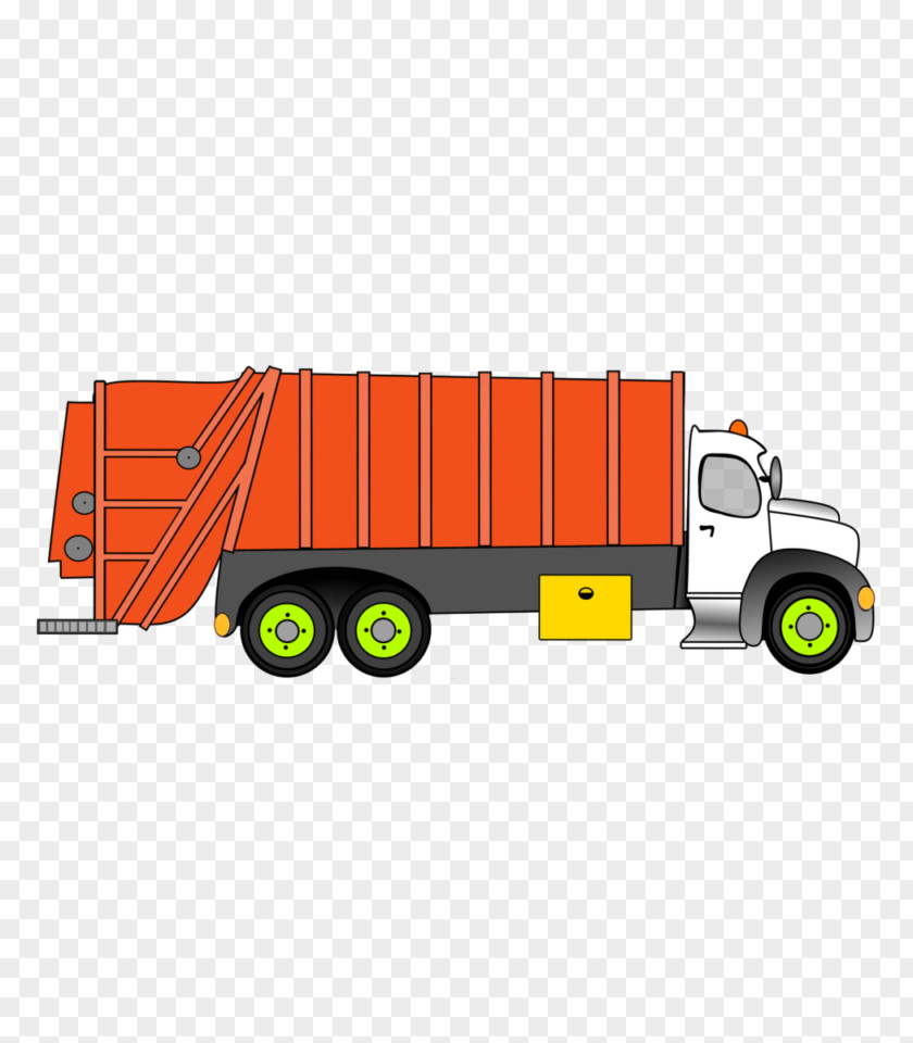 Trailer Truck Transport Garbage Vehicle Freight PNG