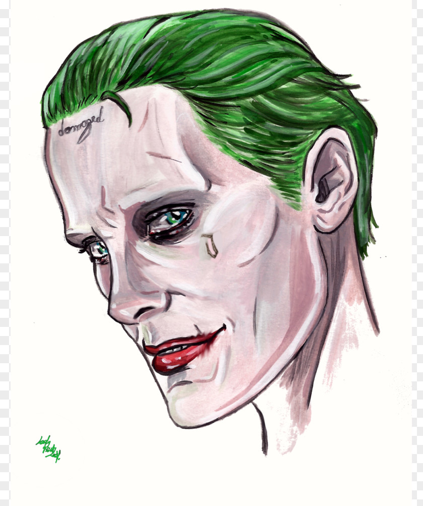 Joker Batman The Dark Knight Jared Leto Drawing PNG