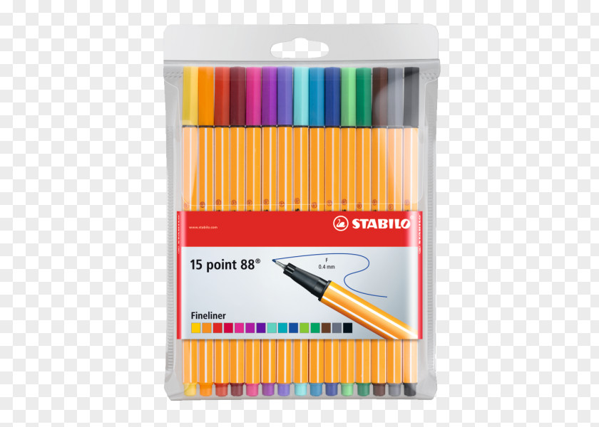 Pen Stabilo Point 88 Fineliner Schwan-STABILO Schwanhäußer GmbH & Co. KG Marker PNG