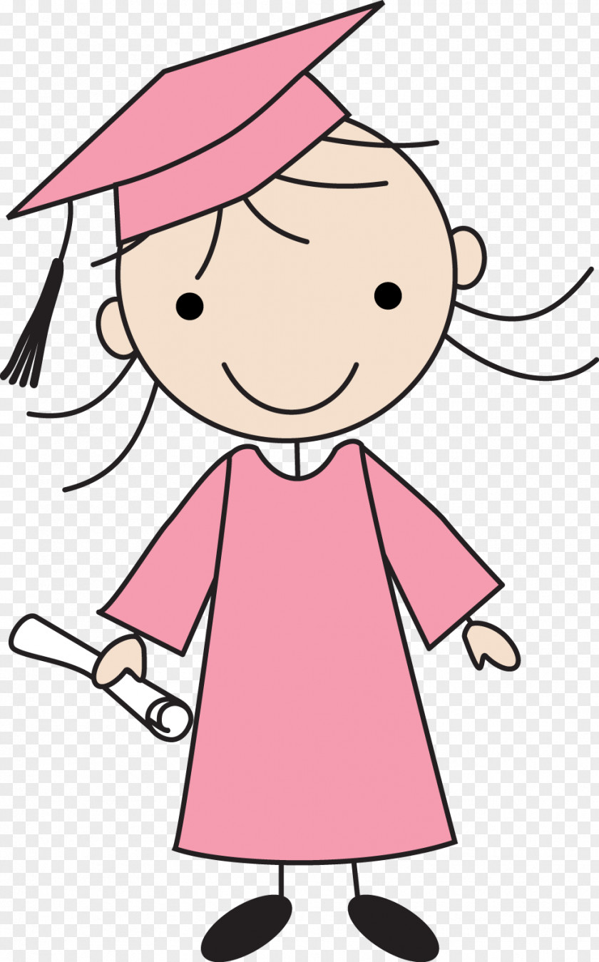 Drawing Graduation Ceremony Academic Dress Square Cap Clip Art PNG